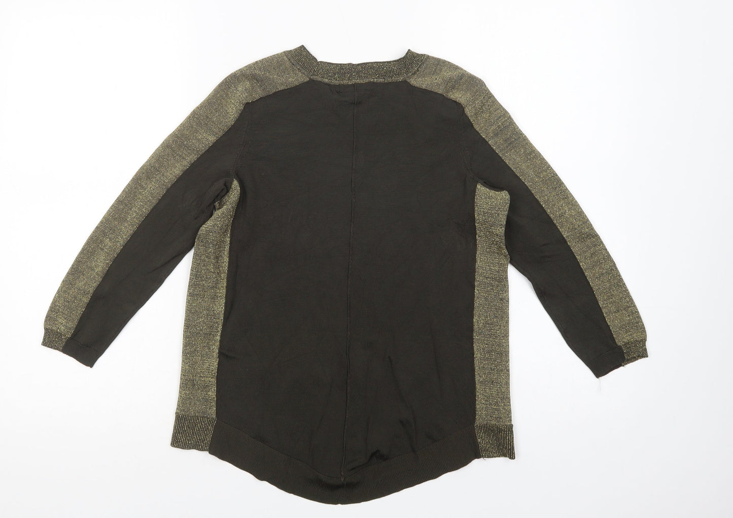 Womens UK Size S H&M Green Basic Blouse