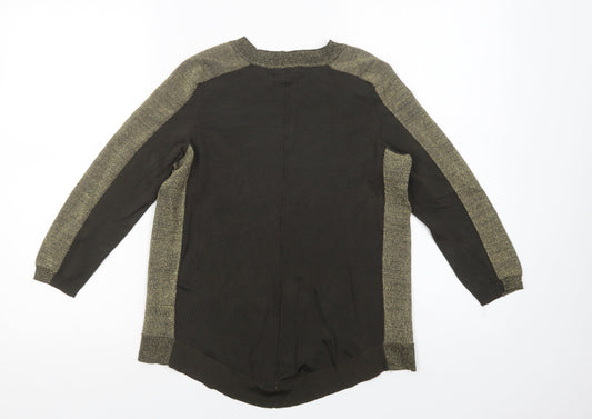 Womens UK Size S H&M Green Basic Blouse