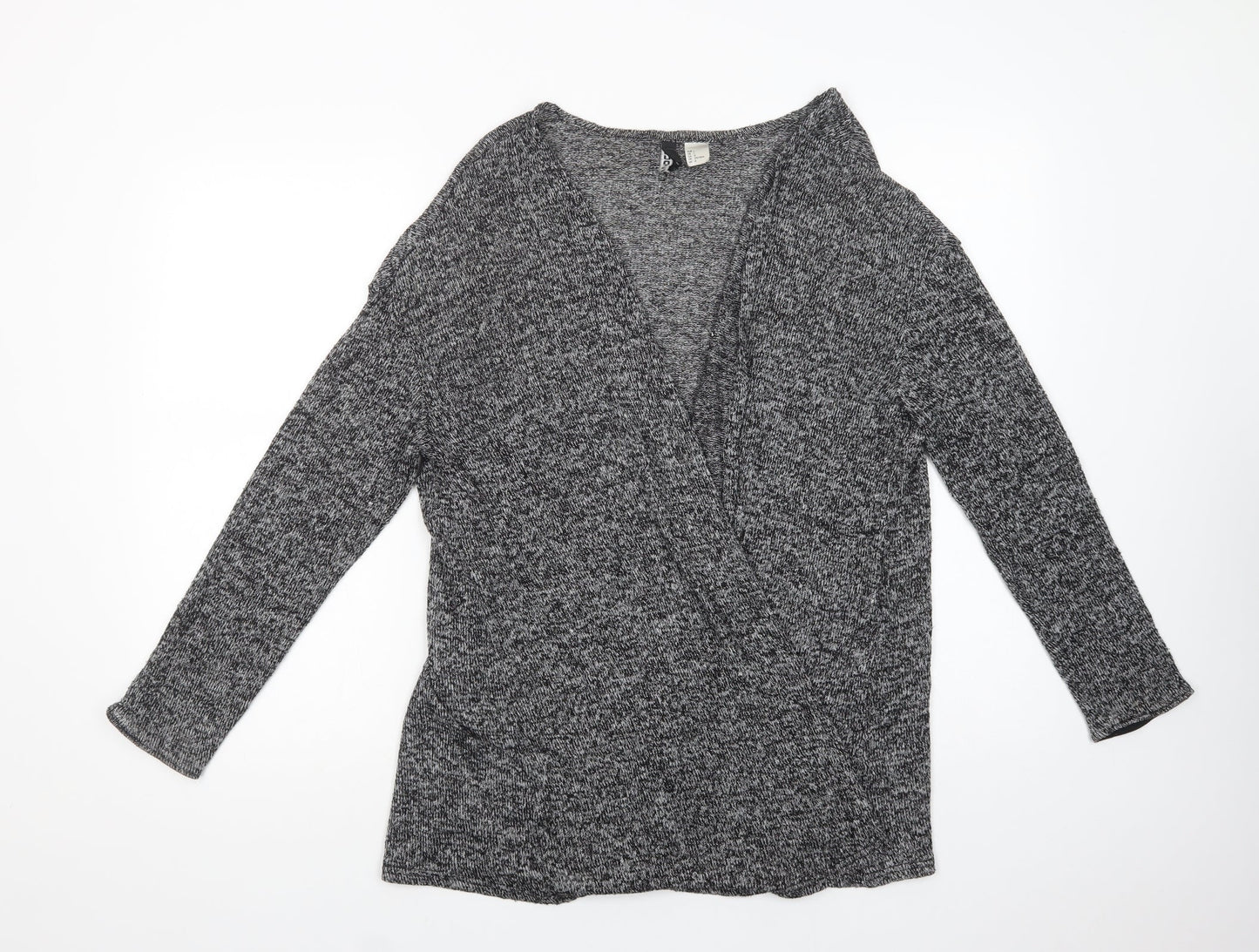 Womens UK Size L H&M Grey Cardigan Jumper