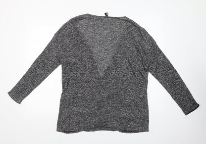 Womens UK Size L H&M Grey Cardigan Jumper