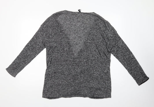 Womens UK Size L H&M Grey Cardigan Jumper