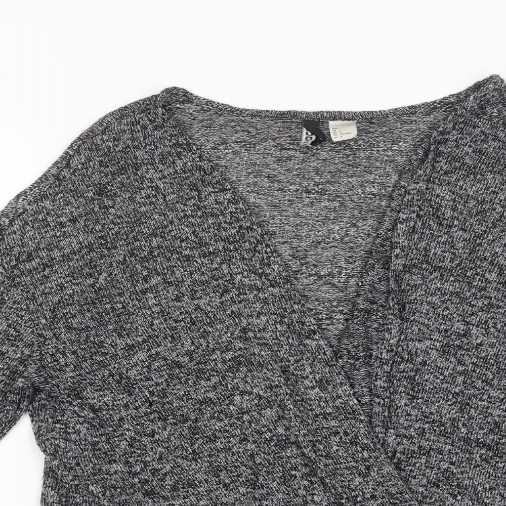 Womens UK Size L H&M Grey Cardigan Jumper