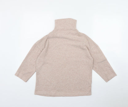 Womens UK Size S Stradivarius Pink Pullover Jumper