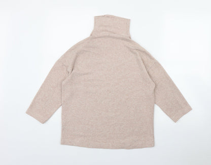 Womens UK Size S Stradivarius Pink Pullover Jumper