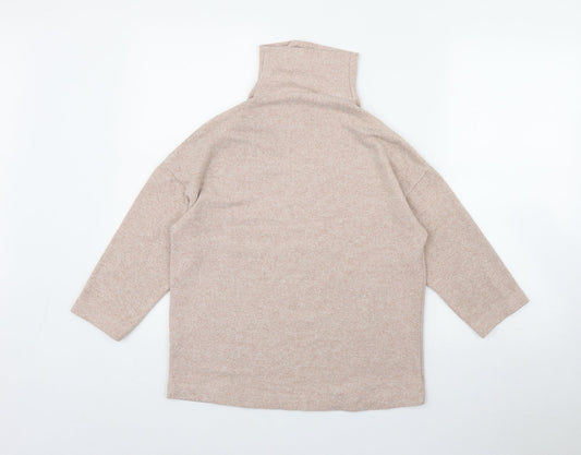 Womens UK Size S Stradivarius Pink Pullover Jumper