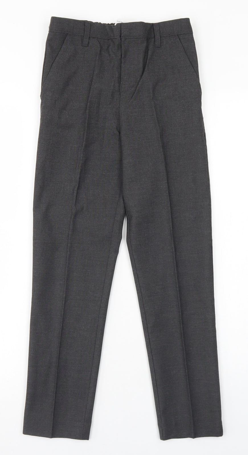 TU Boys Grey  Polyester Dress Pants Trousers Size 9 Months  Regular Hook & Eye - School Wear