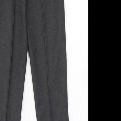 TU Boys Grey  Polyester Dress Pants Trousers Size 9 Months  Regular Hook & Eye - School Wear