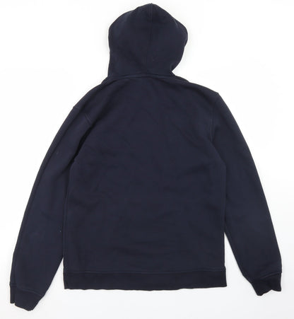 Mens UK Size S Easy Blue Pullover Hoodie