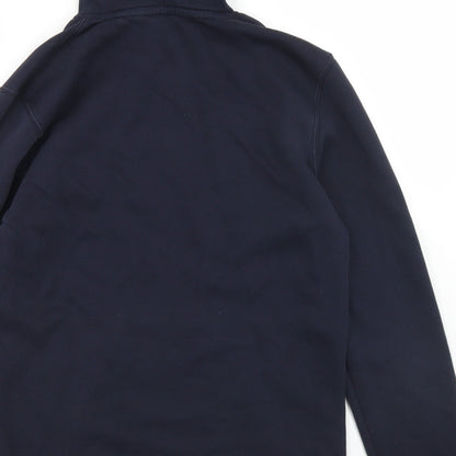 Mens UK Size S Easy Blue Pullover Hoodie