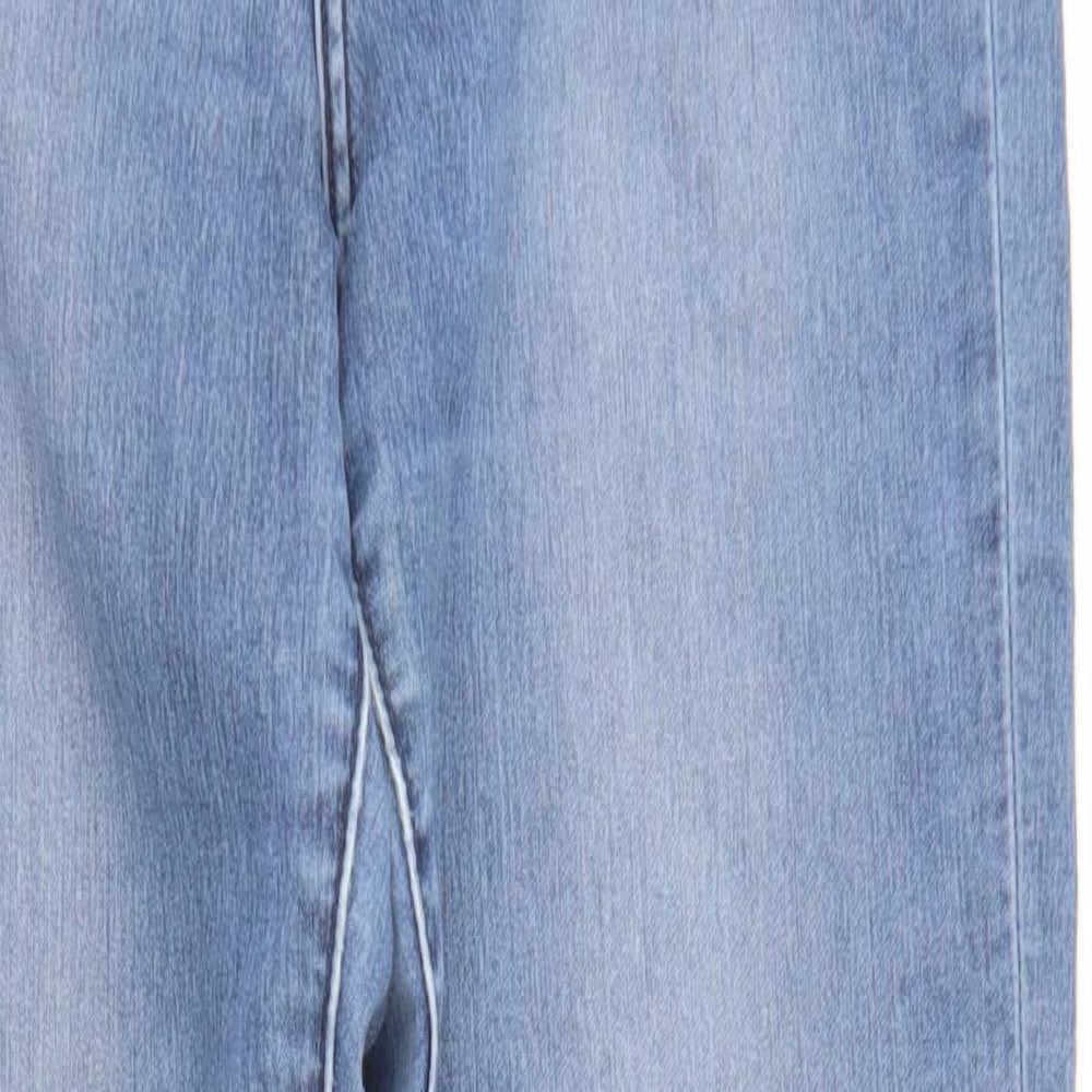 &Denim Womens Blue  Cotton Skinny Jeans Size 30 in L32 in Regular Button