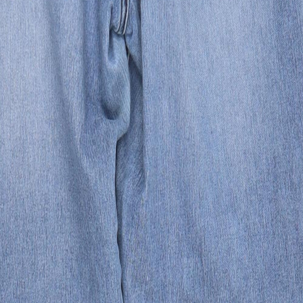 &Denim Womens Blue  Cotton Skinny Jeans Size 30 in L32 in Regular Button