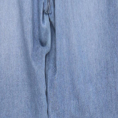 &Denim Womens Blue  Cotton Skinny Jeans Size 30 in L32 in Regular Button