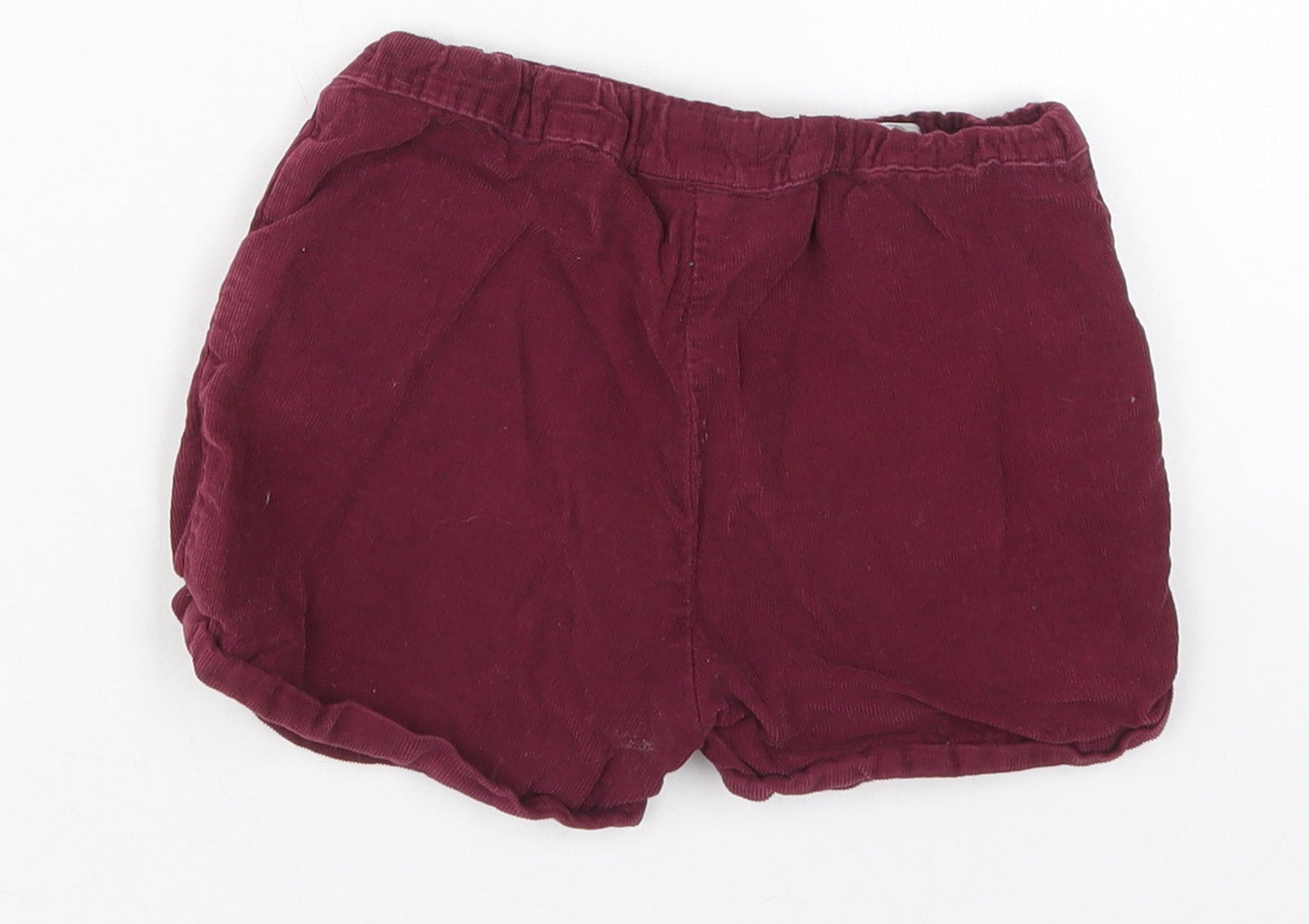 Hullabaloo Girls Purple  Cotton Mom Shorts Size 4-5 Years  Regular