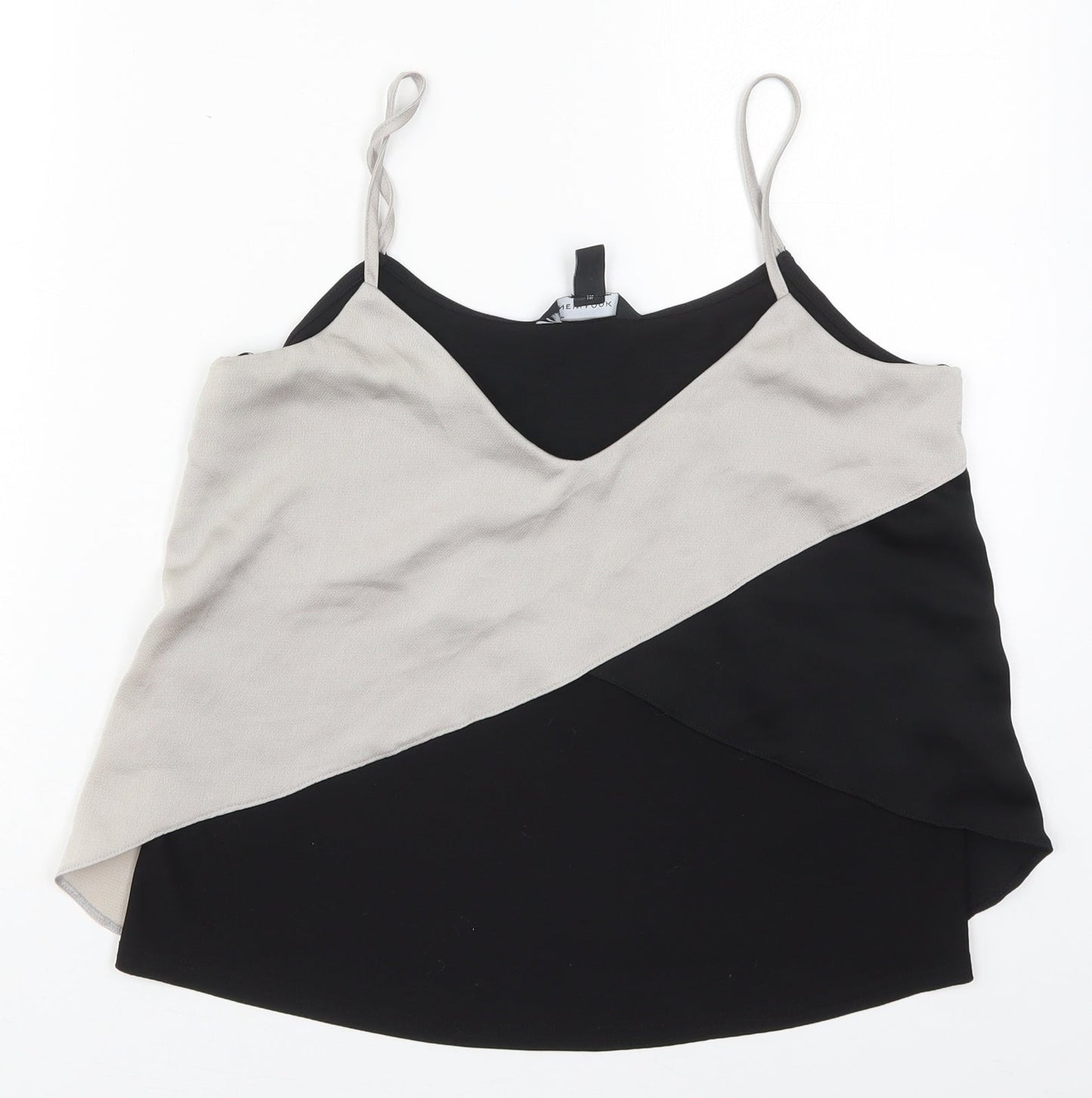 Womens UK Size 10 New Look Black Basic Tank