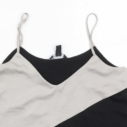 Womens UK Size 10 New Look Black Basic Tank
