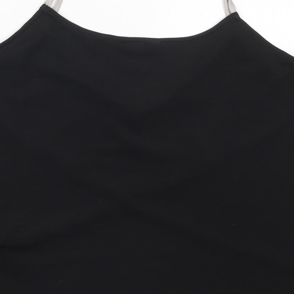 Womens UK Size 10 New Look Black Basic Tank