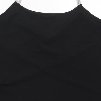 Womens UK Size 10 New Look Black Basic Tank
