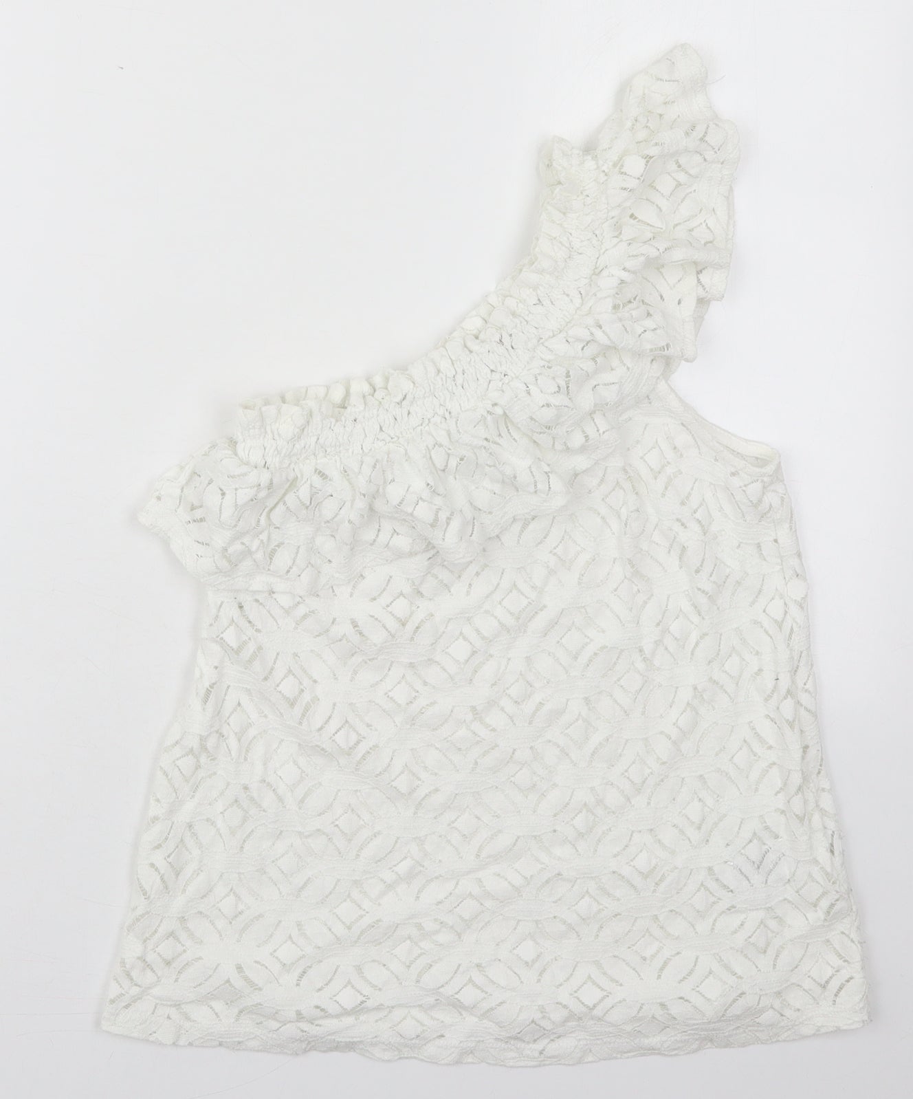 Womens UK Size XS H&M White Basic Tank