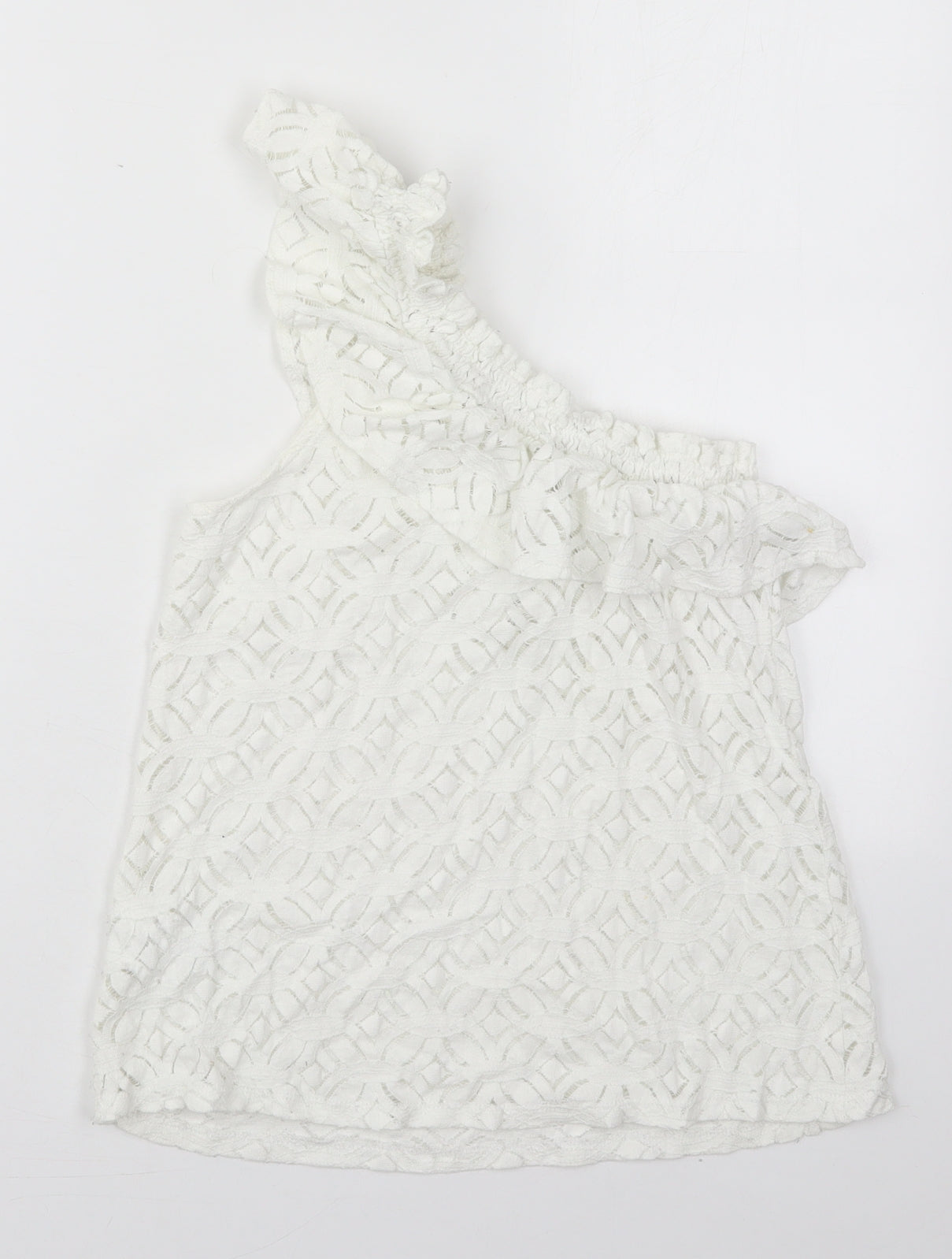 Womens UK Size XS H&M White Basic Tank