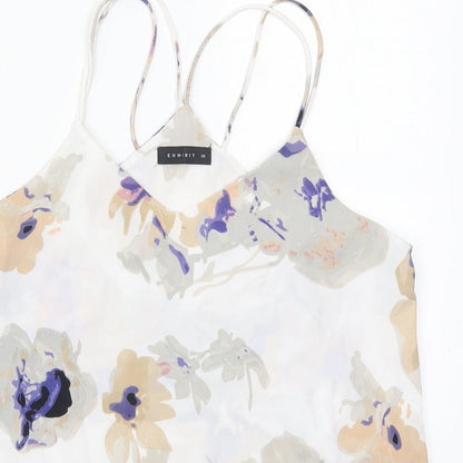 Womens UK Size 10 Exhibit White Basic Tank