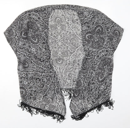 Womens UK Size S Atmosphere Black Kimono Coat