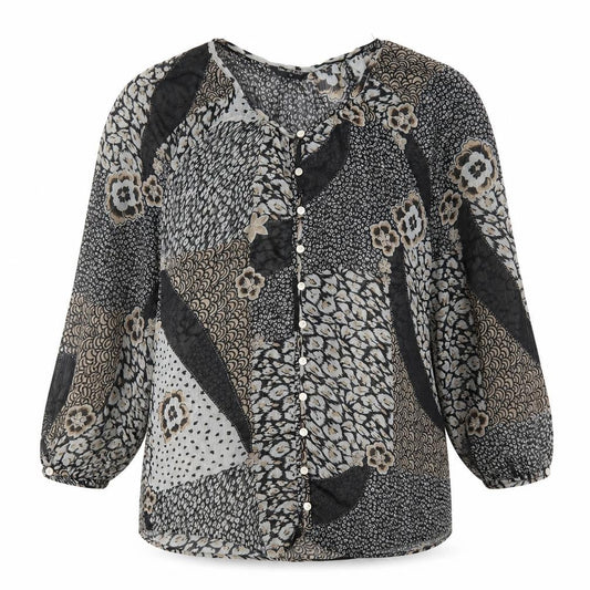 Womens UK Size 14 Miss Selfridge Grey Basic Button-Up