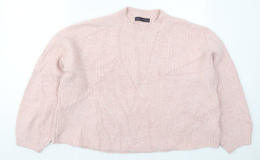 Womens UK Size L Marks and Spencer Pink Pullover Jumper