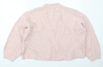 Womens UK Size L Marks and Spencer Pink Pullover Jumper