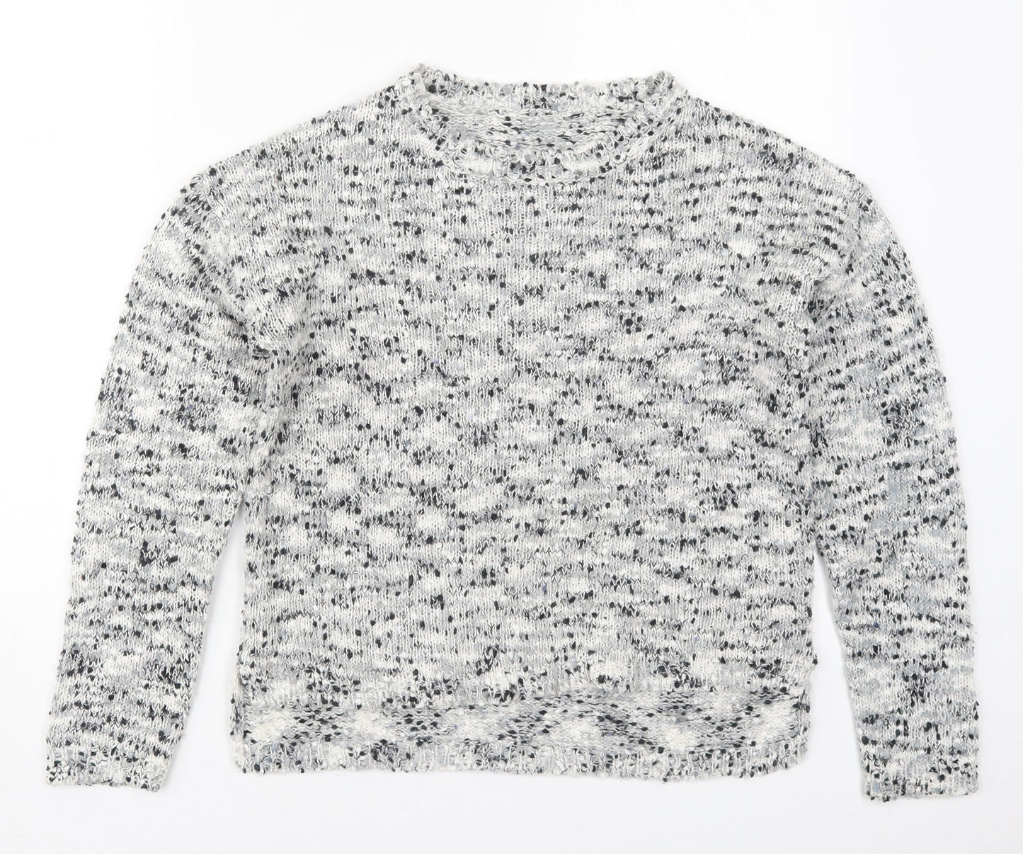 Womens UK Size 10 New Look Grey Pullover Jumper