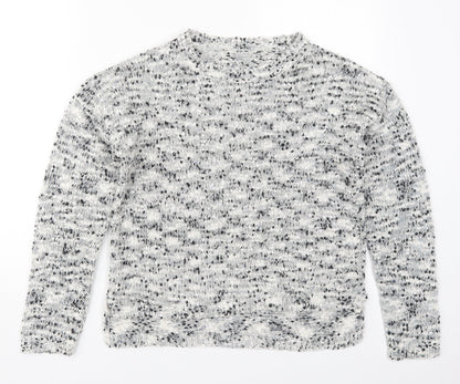 Womens UK Size 10 New Look Grey Pullover Jumper
