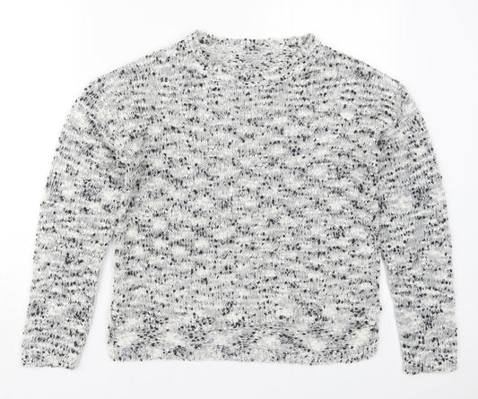 Womens UK Size 10 New Look Grey Pullover Jumper