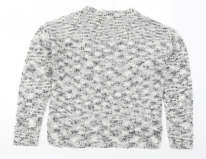 Womens UK Size 10 New Look Grey Pullover Jumper