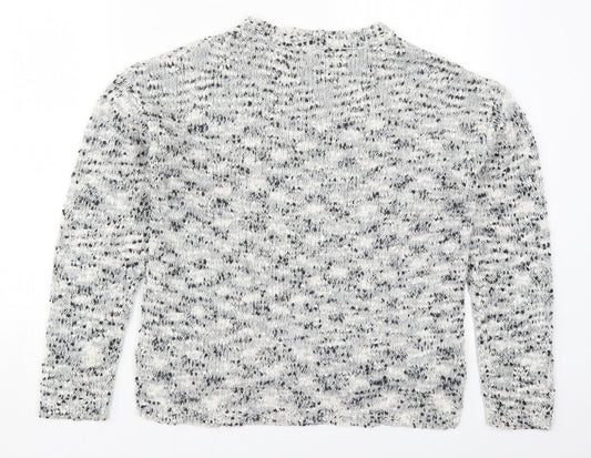 Womens UK Size 10 New Look Grey Pullover Jumper