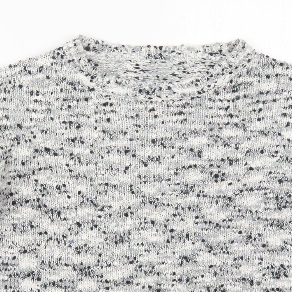 Womens UK Size 10 New Look Grey Pullover Jumper