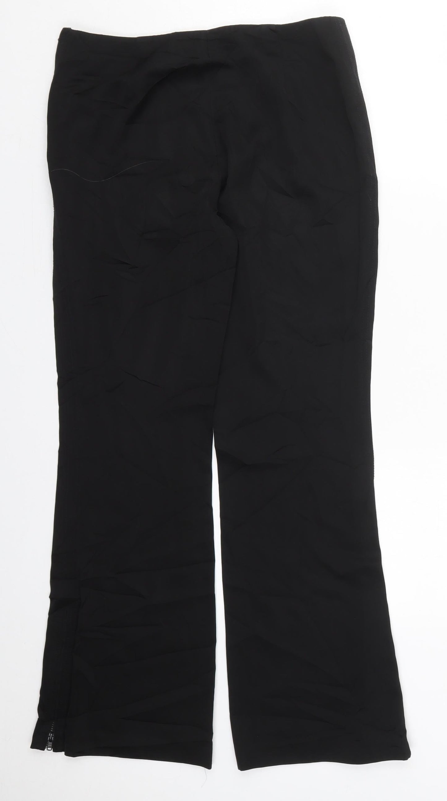 Womens UK Size 10 NEXT Regular Fit  Black Trousers