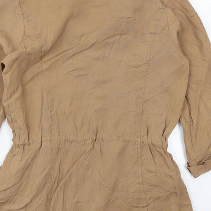 Womens UK Size S Zara Brown Jacket