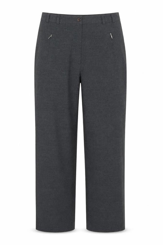 Womens UK Size 14 Bonmarché Regular Fit  Grey Trousers