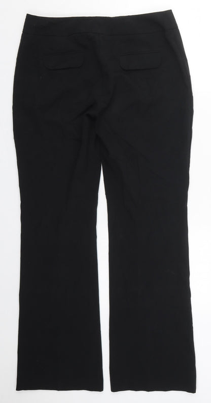 Womens UK Size 10 Marks and Spencer Regular Fit  Black Trousers