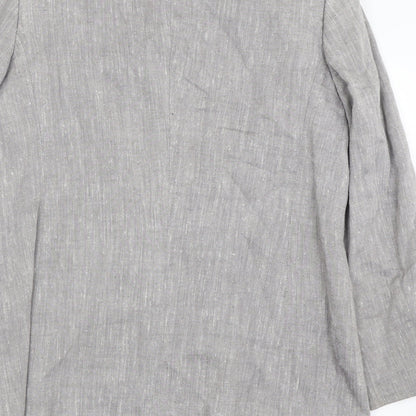 Liz Calborne Womens Grey   Jacket  Size 6  Button