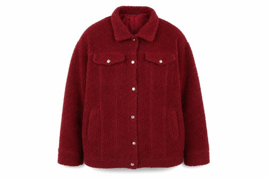 Womens UK Size 14 PRETTYLITTLETHING Red Jacket