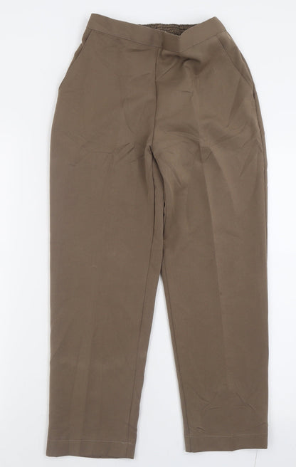 Womens UK Size 10 Emma Collction Regular Fit  Brown Trousers