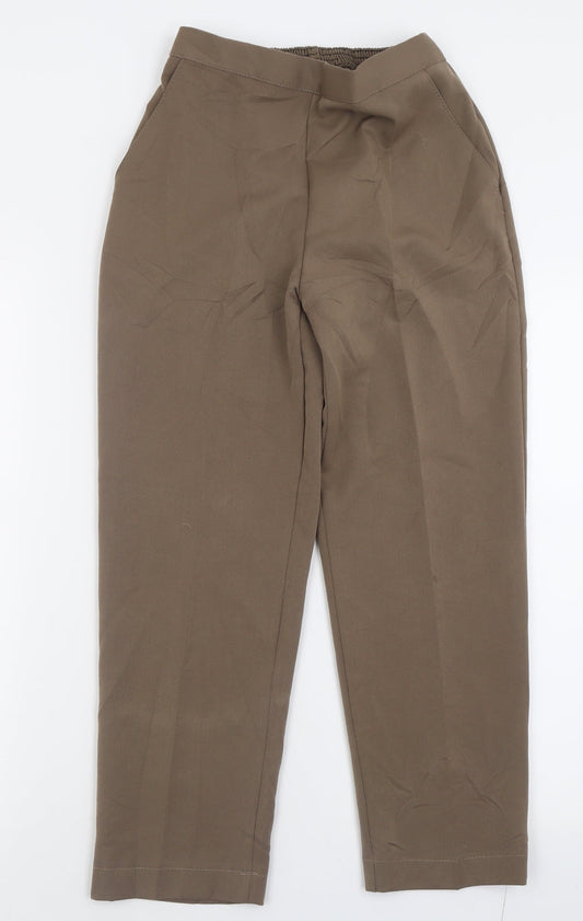Womens UK Size 10 Emma Collction Regular Fit  Brown Trousers