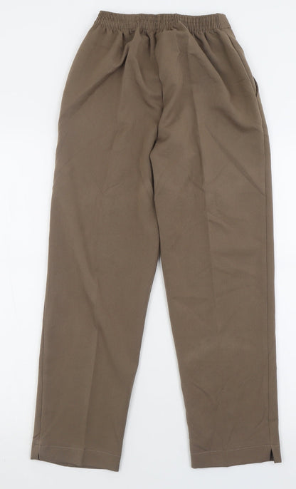 Womens UK Size 10 Emma Collction Regular Fit  Brown Trousers