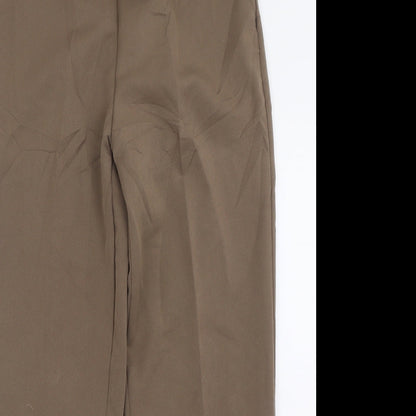 Womens UK Size 10 Emma Collction Regular Fit  Brown Trousers