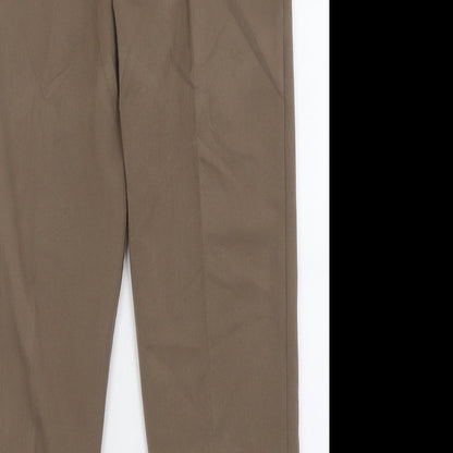 Womens UK Size 10 Emma Collction Regular Fit  Brown Trousers