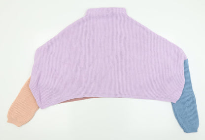 Womens UK Size 4 PRETTYLITTLETHING Multicoloured Pullover Jumper