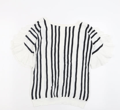 Womens UK Size 8 NEXT White Basic T-Shirt