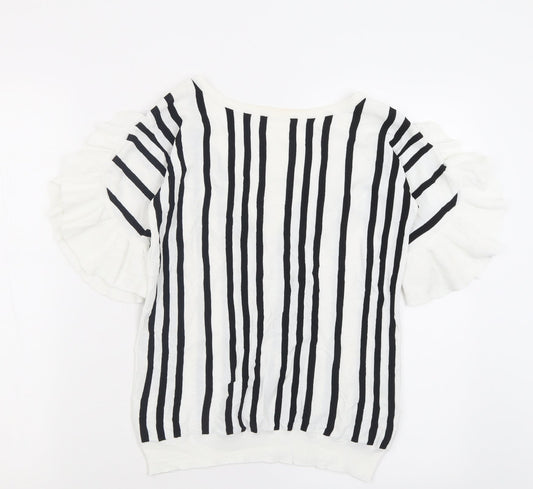 Womens UK Size 8 NEXT White Basic T-Shirt