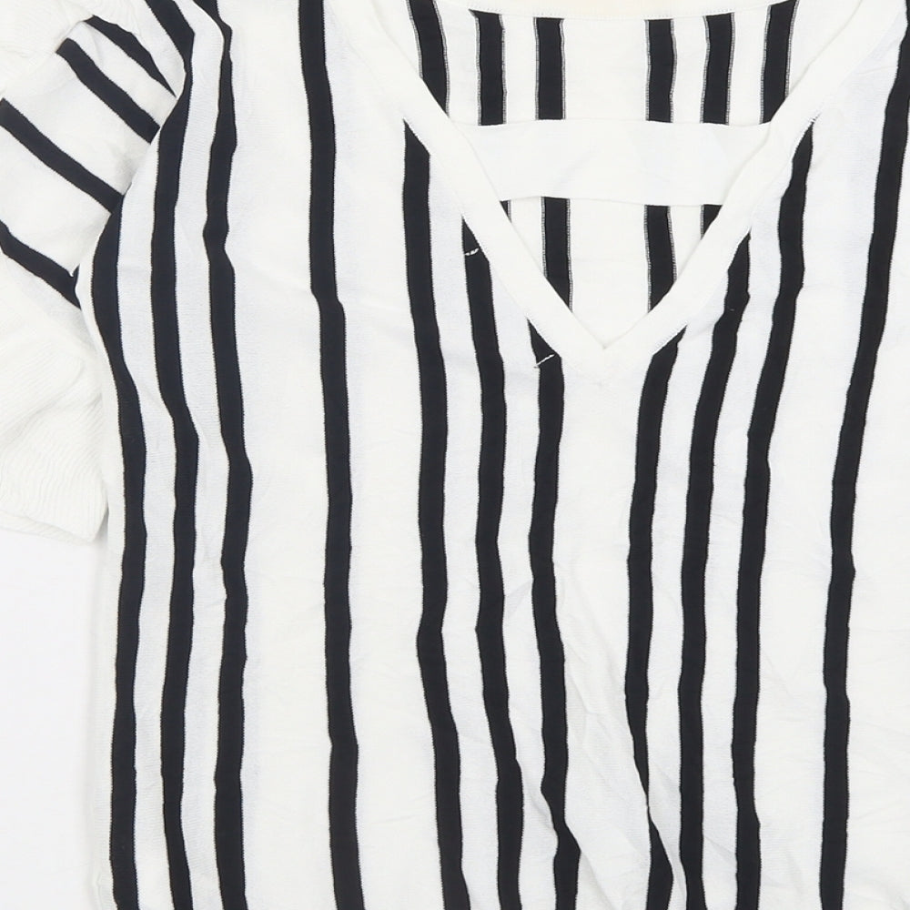 Womens UK Size 8 NEXT White Basic T-Shirt