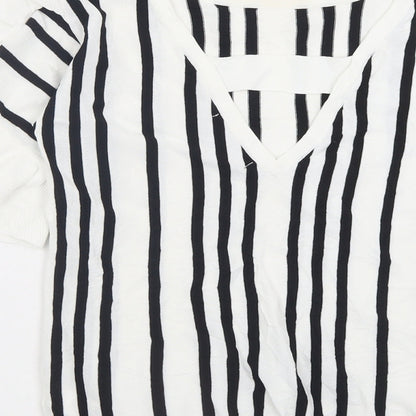 Womens UK Size 8 NEXT White Basic T-Shirt